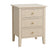 3 Drawer Bedside Table - Hales Tan Range