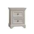 Taupe-Grey Two Drawer Bedside Table - Daventry Taupe-Grey Range