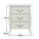 3 Drawer Bedside Table - Elizabeth Ivory Range