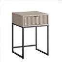 3 Drawer Chest of Drawers and Pair of Bedside Tables - Hesley Taupe Stone Range