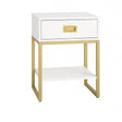 One Drawer Bedside Table - Elle White Range