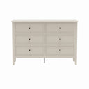 Large 6 Drawer Chest of Drawers and Pair of 3 Drawer Bedside Tables - Rowley Pale Cream Range