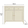Taupe Two Door Two Drawer Sideboard - Hales Taupe Range