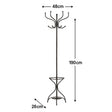 Wall Mounted Metal Rustic Coat Stand