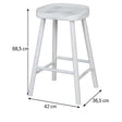 Tall Oak Distressed White Wash Oak Bar Stool