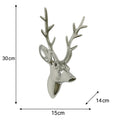 Silver Wall Mounted Stags Head