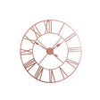 Large Rose Gold Copper Metal Skeleton Clock 80cm x 80cm