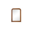 Dark Wood Arched Frame Wall Mirror 50cm x 70cm