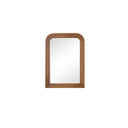 Dark Wood Arched Frame Wall Mirror 50cm x 70cm