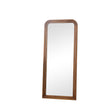Dark Wood Arched Frame Wall Mirror 60cm x 140cm