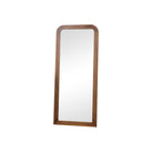 Dark Wood Arched Frame Wall Mirror 60cm x 140cm