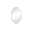 Ivory Geometric Framed Wall Mirror 80cm x 50cm