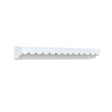 Extra Large White Scalloped Wall Storage Shelf - 90cm