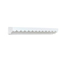 Extra Large White Scalloped Wall Storage Shelf - 90cm