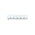 White Scalloped Wall Storage Shelf - 40cm