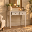 2 Drawer Console / Dressing Table - Daventry Taupe-Grey Range