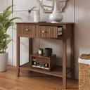 2 Drawer Console / Dressing Table - Hales Dark Wood Range