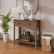 2 Drawer Console / Dressing Table - Hales Dark Wood Range