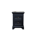 Navy Black Two Drawer Bedside Table - Daventry Navy Black Range