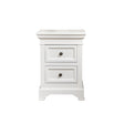 Ivory Two Drawer Bedside Table - Daventry Ivory Range