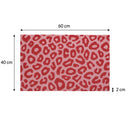 Pink Leopard Print Coir Door Mat