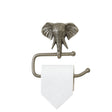 Metallic Silver Elephant Toilet Roll Holder 18cm x 19cm