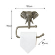 Metallic Silver Elephant Toilet Roll Holder 18cm x 19cm