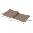 Large Pale Taupe Cable Knit Throw - 160cm x 150cm