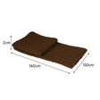 Large Mocha Brown Knitted Throw - 160cm x 150cm