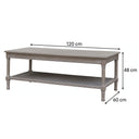 Large Wooden Coffee Table