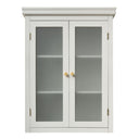 Grey Frosted Glass Fronted Wall Cabinet 75cm x 57cm