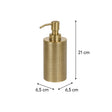 Brass Gold Textured Metal Soap Dispenser