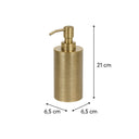 Brass Gold Textured Metal Soap Dispenser