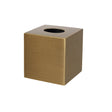 Brass Gold Textured Metal Tissue Box Holder