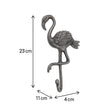 Silver Flamingo Wall Hook - 23cm