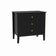 Pair of Large 3 Drawer Bedside Tables - Hales Black Range