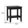 Dressing Table, Stool & Pair of 3 Drawer Bedside Tables - Hales Black Range