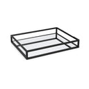 Large Black Mirrored Cocktail Tray