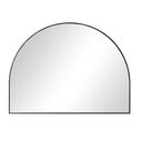 Large Black Arched Wall Mirror 90cm x 120cm
