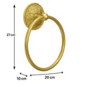 Luxe Gold Ring Towel Holder