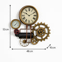 Large Industrial Pipe Clock 53cm x 48cm