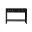 Large Black 2 Drawer Console Table
