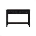 Large Black 2 Drawer Console Table