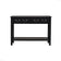 Large Black 2 Drawer Console Table