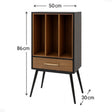 Mid-Century Modern Vinyl Record Storage Cabinet