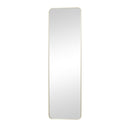 Tall Gold Curved Framed Wall / Leaner Mirror 135cm x 40cm