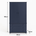 Large Navy Blue Pantry/Storage Closet