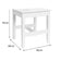 Dressing Table, Stool & Pair of 3 Drawer Bedside Tables - Hales White Range