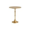 Round Gold Metal Side Table