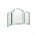 Green Glass Art Deco Triple Mirror 74cm x 60cm